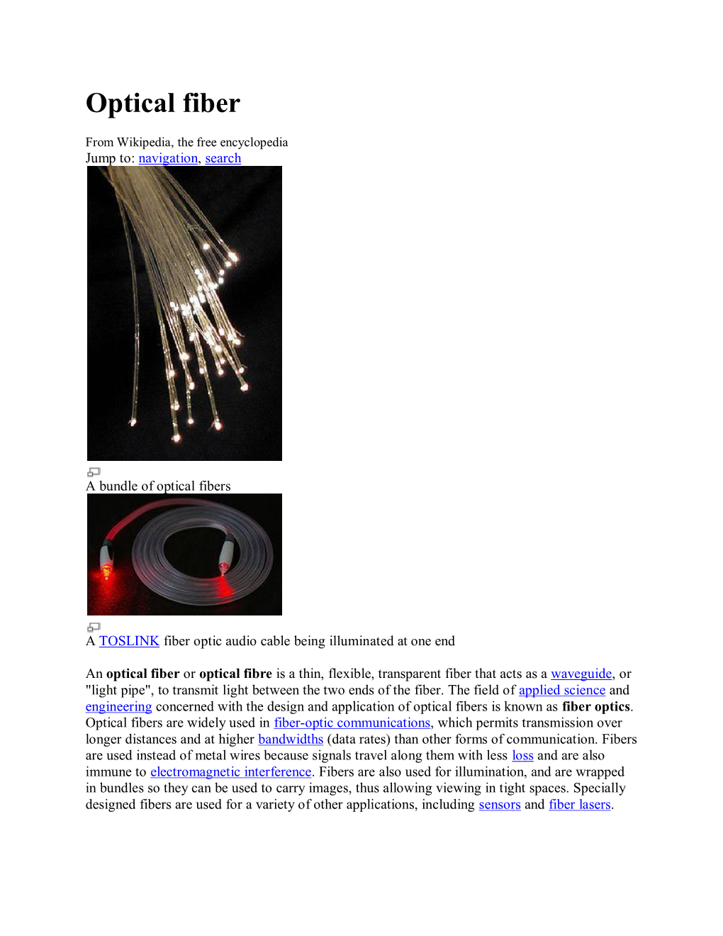 Optical Fiber