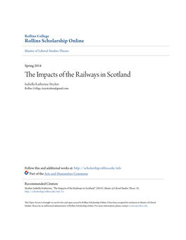 The Impacts of the Railways in Scotland