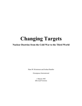 Changing Targets