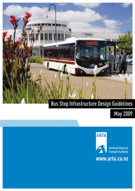 Bus Stop Infrastructure Design Guidelines May 2009