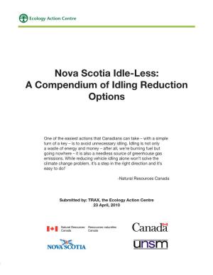 Nova Scotia Idle-Less: a Compendium of Idling Reduction Options