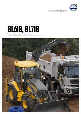 Volvo Brochure Backhoe Loader BL61B BL71B English