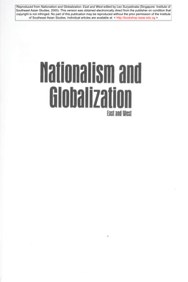 Reproduced from Nationalism and Globalization