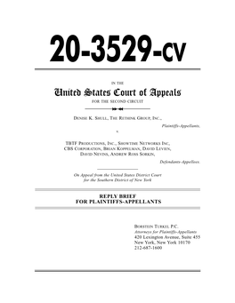 Shullvsorkinetal Appeal Reply Brief