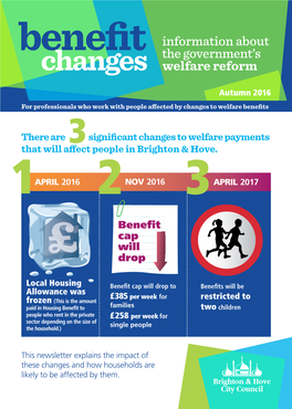 Changes Welfare Reform Autumn 2016