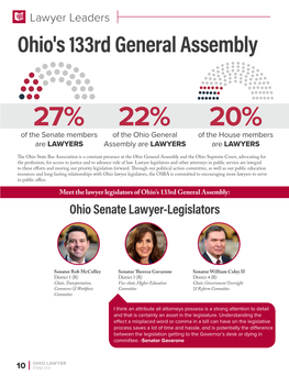Lawyer Leaders Ohio's 133Rd General Assembly