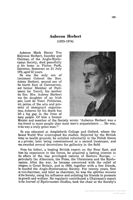 Auberon Herbert (1922-1974)