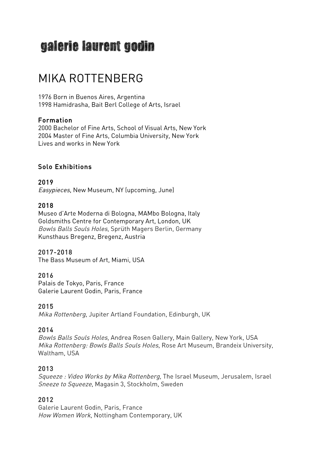 Mika Rottenberg