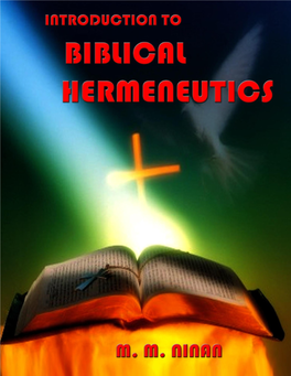 Biblical Hermeneutics.Pdf