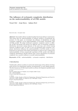 The Influence of Cyclomatic Complexity Distribution on The