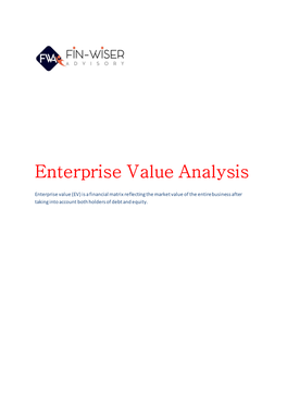Enterprise Value Analysis