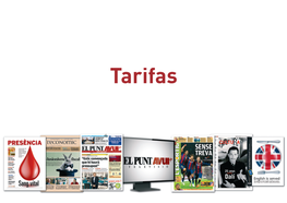 Tarifas ÍNDICE