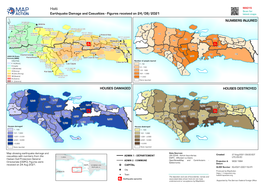 Haiti MA015 Scan for Earthquake Damage and Casualties - Figures Received on 24/08/2021 Latest Maps