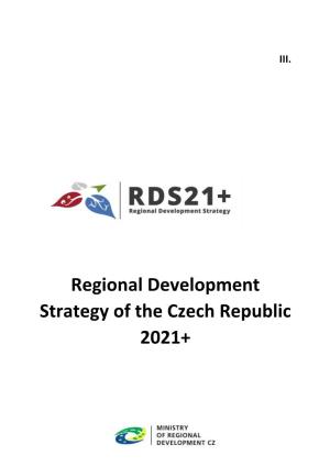 Regional Development Strategy of the Czech Republic 2021+