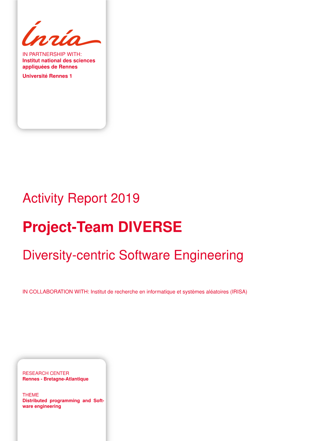 Project-Team DIVERSE