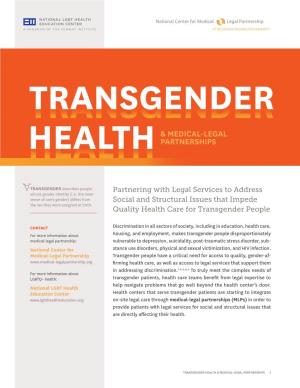 Transgender Health and Medical-Legal Partnerships
