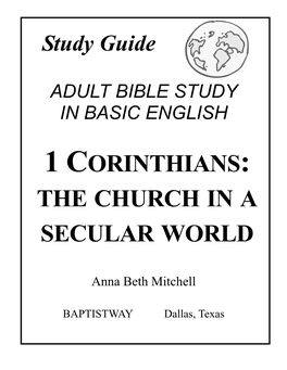 1 Corinthians: the Church in a Secular World