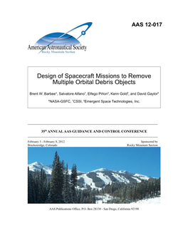 Design of Spacecraft Missions to Remove Multiple Orbital Debris Objects