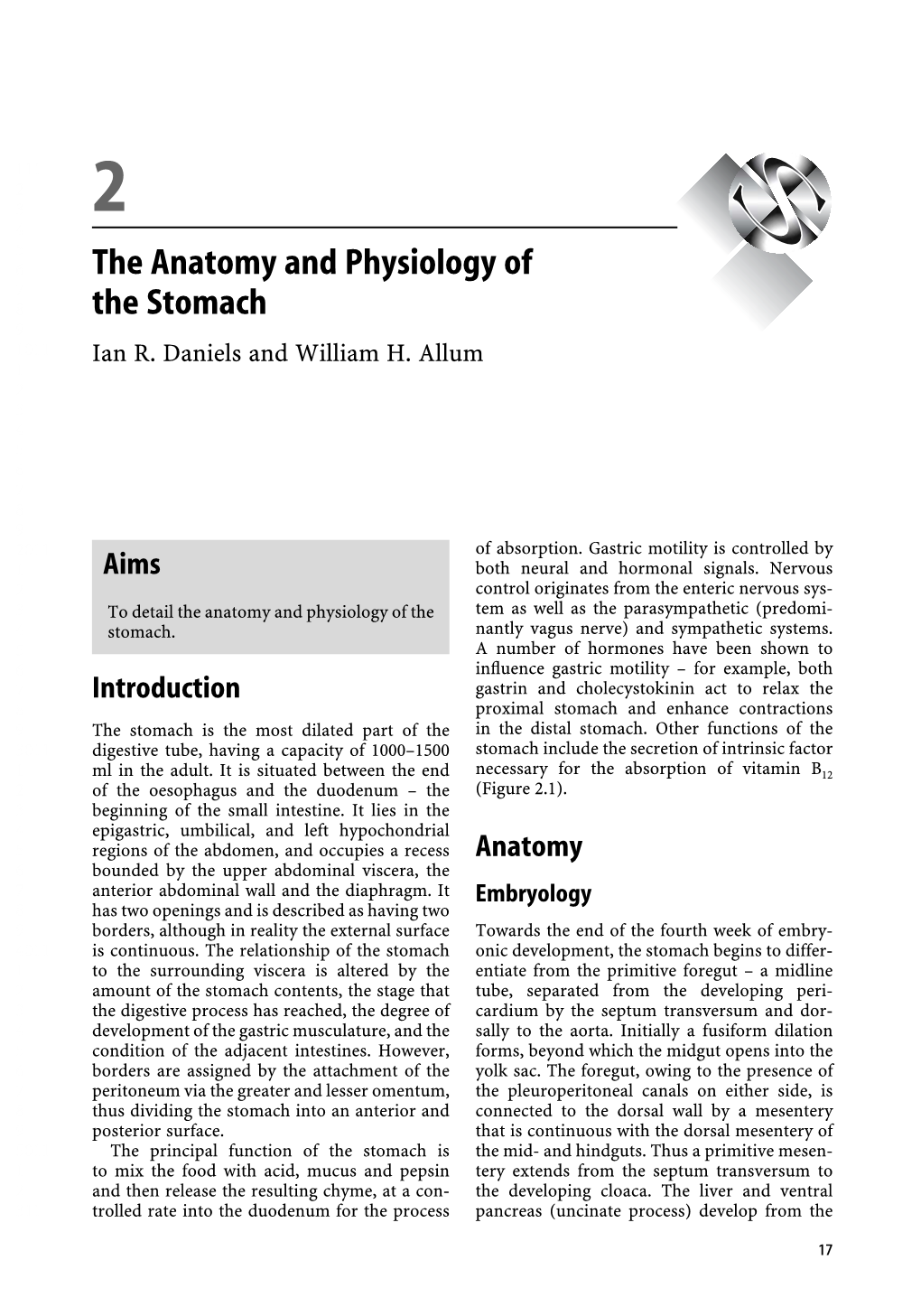 2 the Anatomy and Physiology of the Stomach