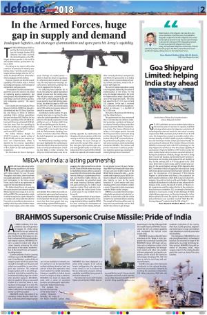 BRAHMOS Supersonic Cruise Missile: Pride of India