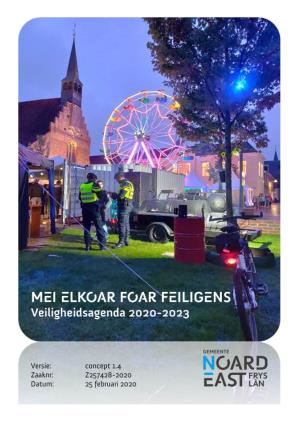 Veiligheidsagenda Noardeast-Fryslân 2020 – 2023