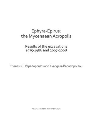Ephyra-Epirus: the Mycenaean Acropolis