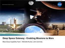 Deep Space Gateway - Enabling Missions to Mars