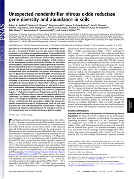 Unexpected Nondenitrifier Nitrous Oxide Reductase Gene Diversity And