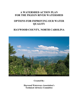 Pigeon River Watershed Action Plan