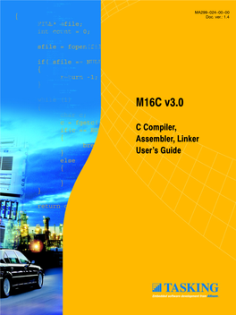 M16C C Compiler, Assembler, Linker User's Guide