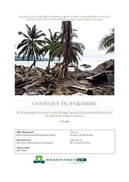 Conflict in Paradise