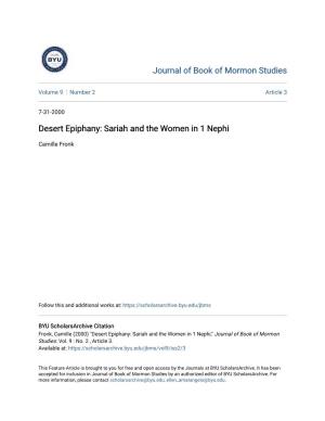 Desert Epiphany: Sariah and the Women in 1 Nephi