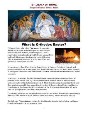 What Is Orthodox Easter?