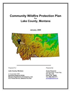 Community Wildfire Protection Plan for Lake County, Montana