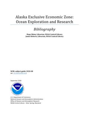 Alaska Exclusive Economic Zone: Ocean Exploration and Research Bibliography