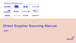 Direct Supplier Sourcing Manual
