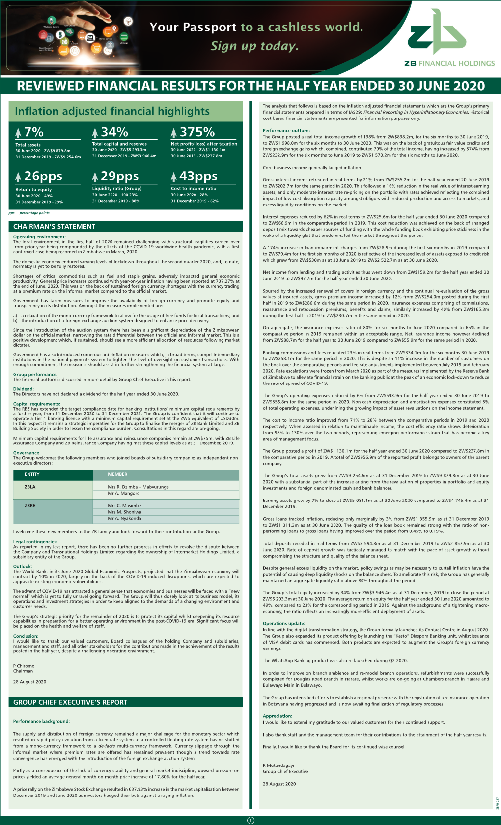 ZBFH Half Year Results 2020