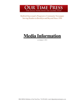 Media Information A/O January 1, 2014