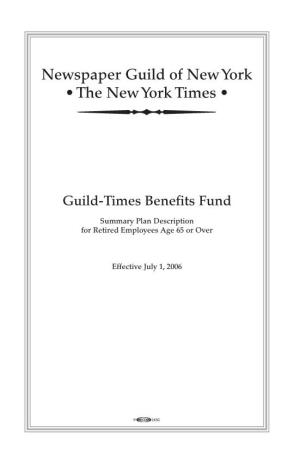 Newspaper Guild of New York • the New York Times •