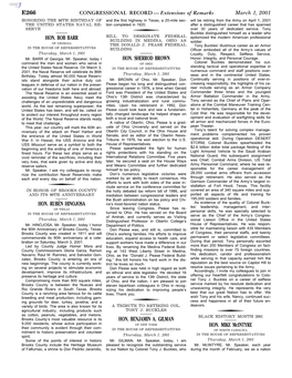 CONGRESSIONAL RECORD— Extensions of Remarks E266 HON