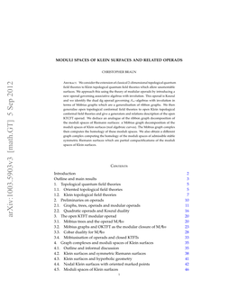 Moduli Spaces of Klein Surfaces and Related Operads