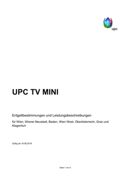 UPC TV MINI 18-08-2016 Wien Wiener Neustadt Baden