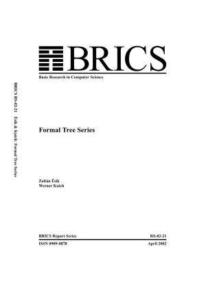 Formal Tree Series Basic Research in Computer Science