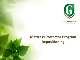 Mattress Protector Program Repositioning the Furniture Protection Category Retail Model