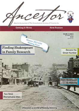 Finding Shakespeare in Family Research
