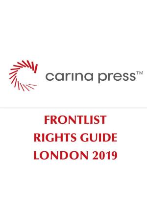 London Carina Press Catalog A4 Size.Indd