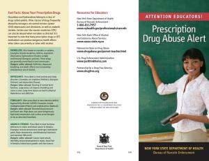 Attention Educators! Prescription Drug Abuse Alert