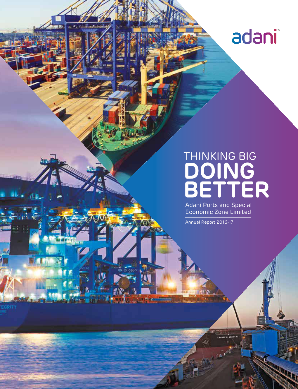 DOING BETTER Adani Ports and Special Economic Zone Limited