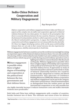 India-China Defence Cooperation and Military Engagement