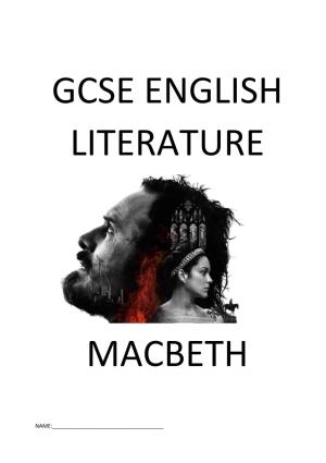 Macbeth Act by Act Study